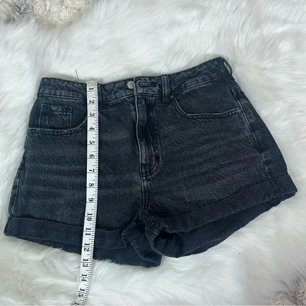 PacSun Black Jean Shorts High-Waisted Fitted
